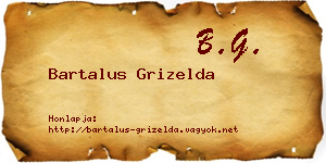 Bartalus Grizelda névjegykártya