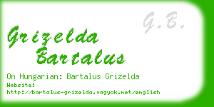grizelda bartalus business card